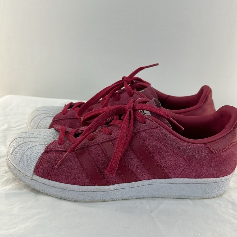 Adidas Superstar Pink Suede Sneakers - Picture 4 of 11